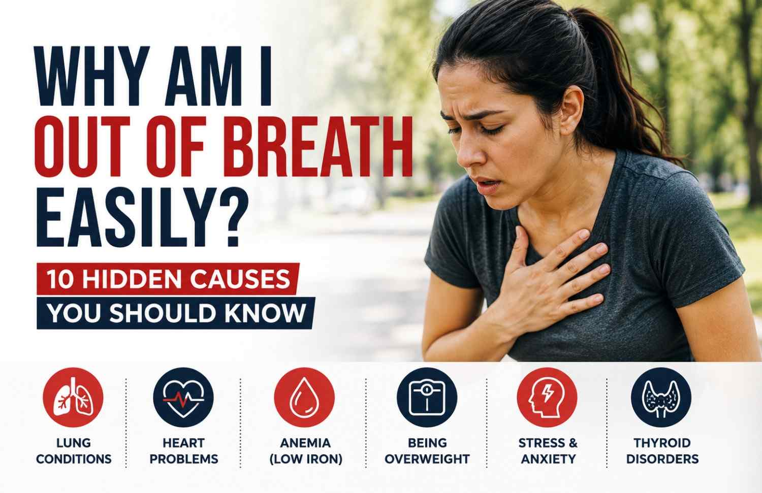 out of breath easily