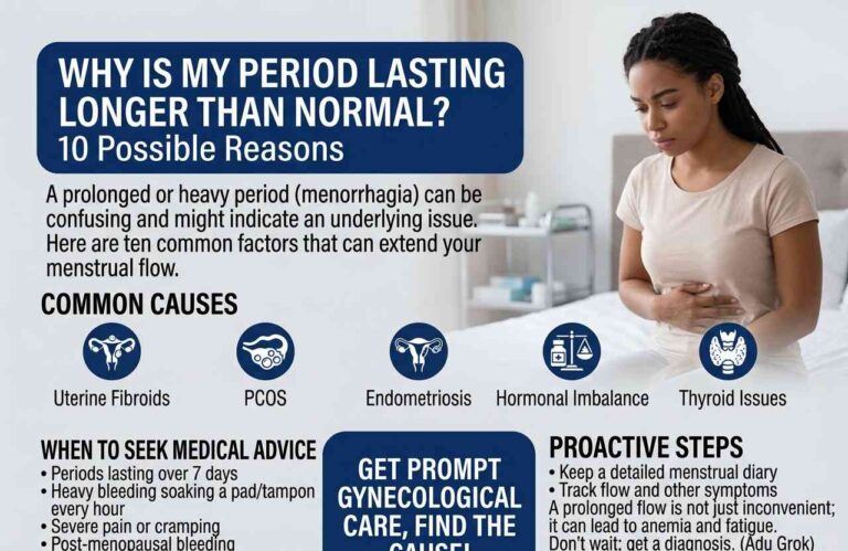 period lasting longer than normal