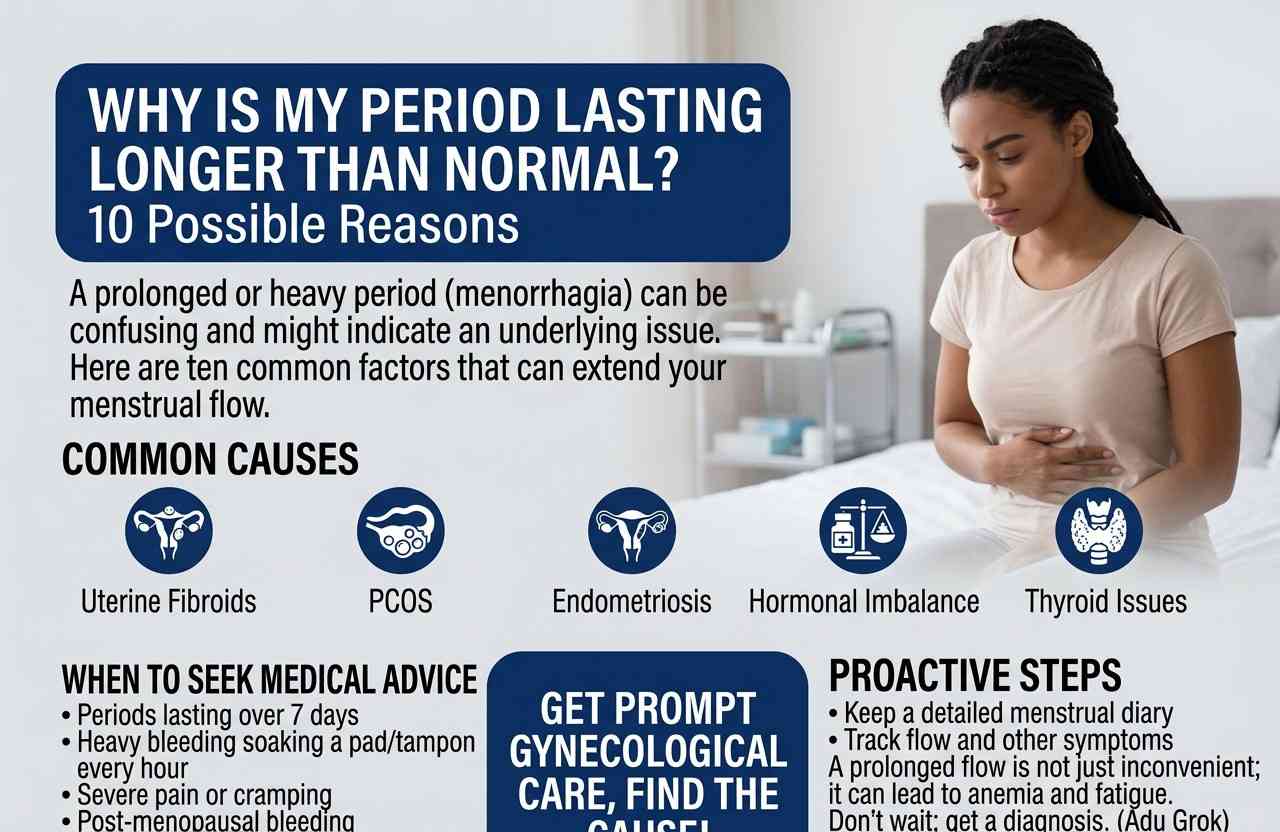 period lasting longer than normal