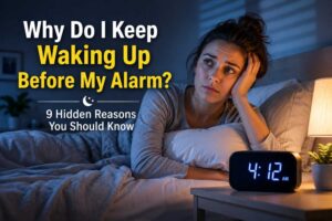 why do I keep waking up before my alarm