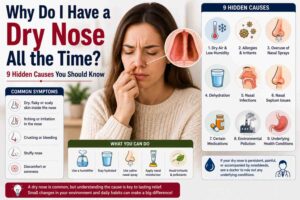 why do I have a dry nose