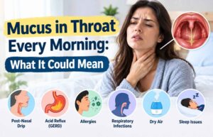 mucus in throat every morning